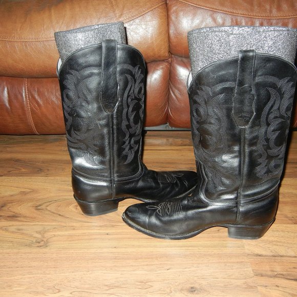 Men’s Los Altos western boots Solid black size 11D main image 5